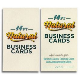natural uncoated business cards