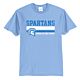 CHS Spartans Spartan Stripes Light Blue Tee