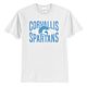 CHS Spartans Corvallis Spartans White Tee