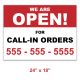 Call-In Orders - Decal