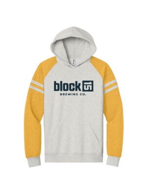 Block 15 Logo Colorblock Yellow Hoodie