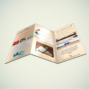 8.5 x 11 Brochures 100LB Gloss Cover with AQ
