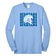 CHS Spartans Spartan Block Light Blue Long Sleeve Tee