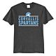 CHS Spartans Stacked Dark Gray Tee