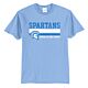 CHS Spartans Spartan Stripes Light Blue Tee