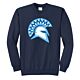CHS Spartans Spartan Head Navy Crewneck Hoodie