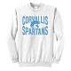 CHS Spartans Corvallis Spartans White Crewneck Hoodie