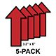 Store Flow Arrows - Decals 5-Pack