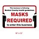 Masks Required - Decal