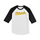PYAC Philomath Baseball Youth White and Black Raglan Tee