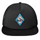 Valley Wags Diamond Logo Black Trucker Hat