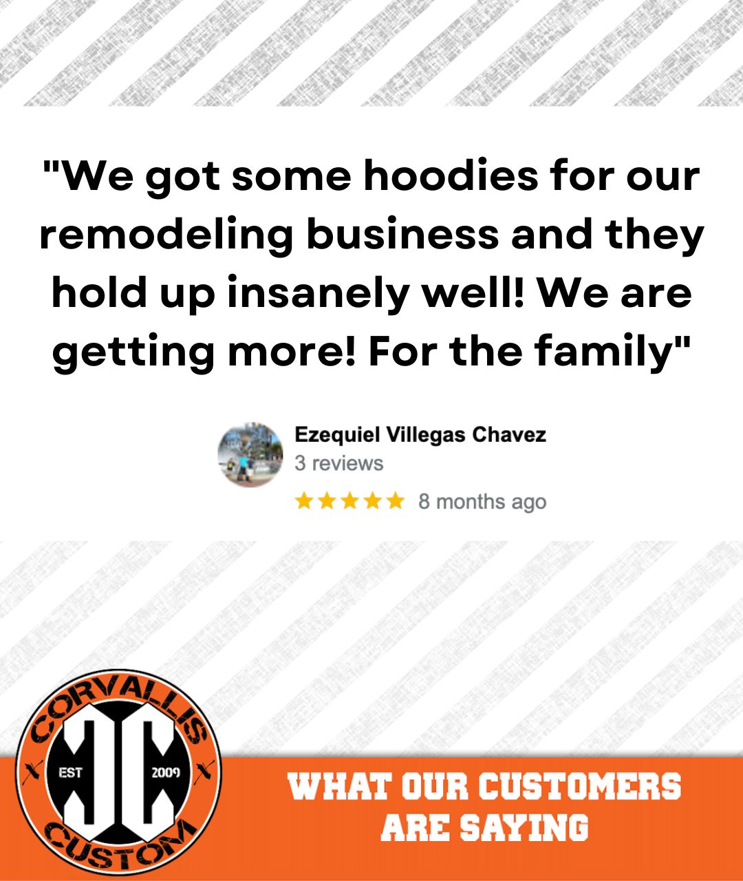 Quote: We got some hoodies for our remodeling business and they hold up insanely well! We are getting more! For the family