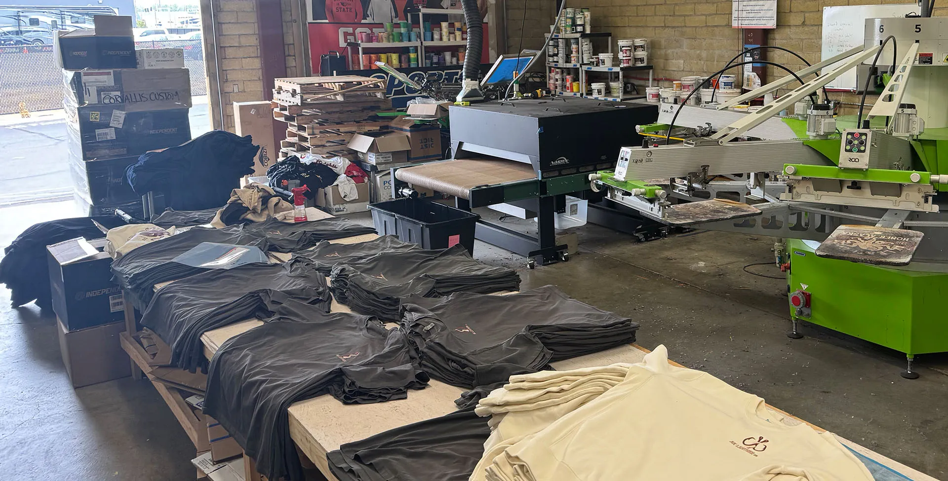 Contract apparel production at Corvallis Custom
